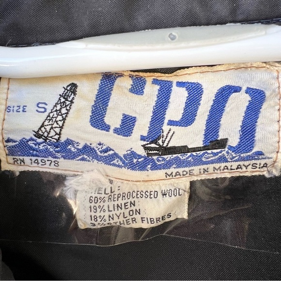 1970’s ORIGINAL CPO WOOL SHIRT BROWN CREAM PLAID MENS SMALL - Picture 2 of 7